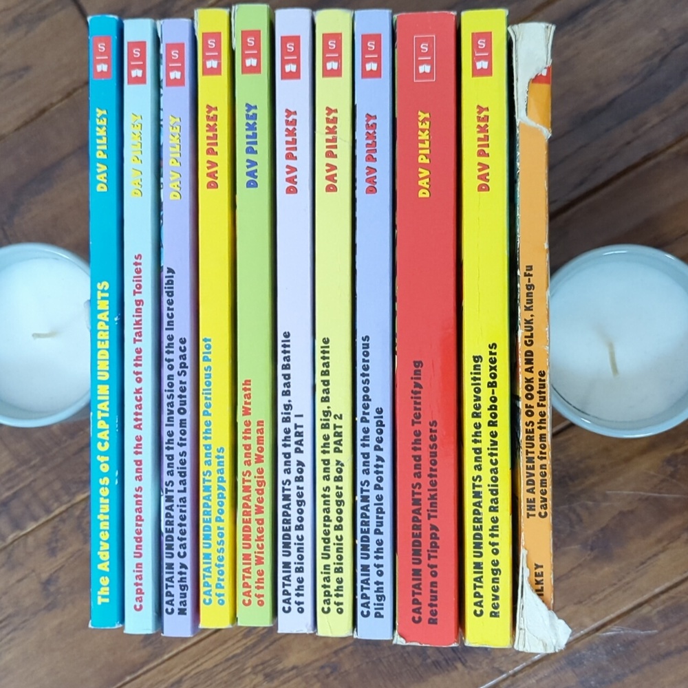 Captain Underpants (Dav Pilkey) 1-10 +Bonus  Ook And Gluk Kung Fu Cavemen